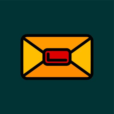 e- posta simgesi, vektör illüstrasyonu basit tasarım