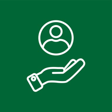 el simgesi, vektör illüstrasyonu basit tasarım