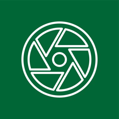 Deklanşör simgesi, vektör illüstrasyonu basit tasarım