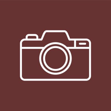 kamera simgesi, vektör illüstrasyonu basit tasarım