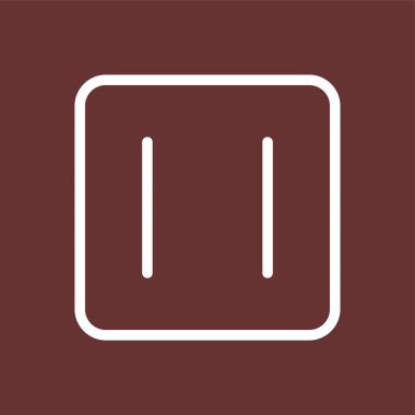 Stop icon, vector illustration simple design