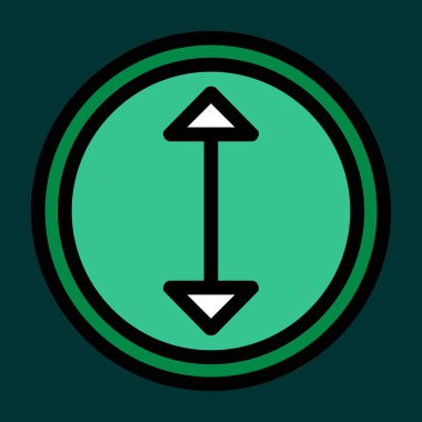 yön simgesi, vektör illüstrasyonu basit tasarım