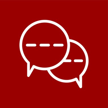 Message icon, vector illustration simple design