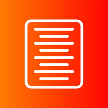 belge simgesi, vektör illüstrasyonu basit tasarım