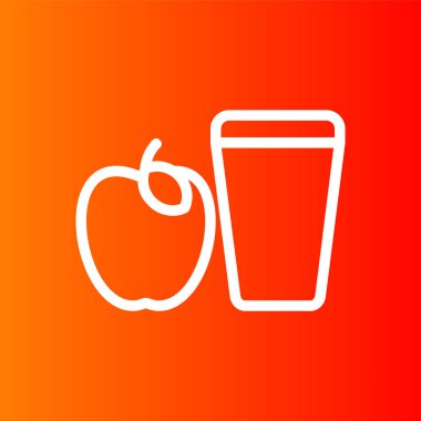 Yemek simgesi, vektör illüstrasyonu basit tasarım