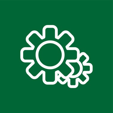 ayarlar simgesi, vektör illüstrasyonu basit tasarım