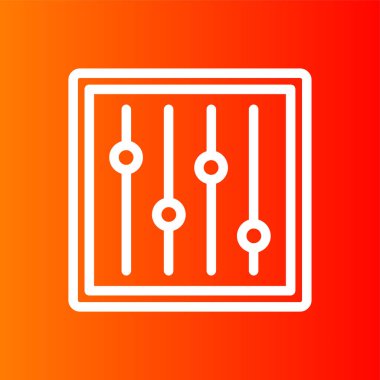 ayarlama simgesi, vektör illüstrasyonu basit tasarım