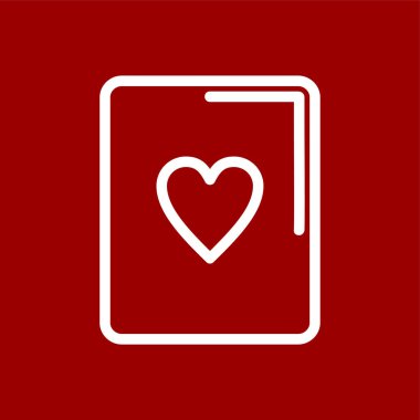 Kart simgesi, vektör illüstrasyonu basit tasarım