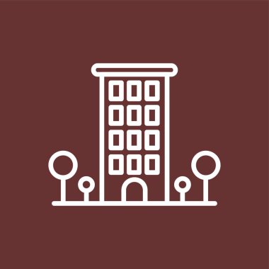 Çalışma Yeri simgesi, vektör illüstrasyonu basit tasarım