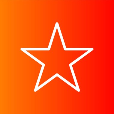 yıldız simgesi, vektör illüstrasyonu basit tasarım