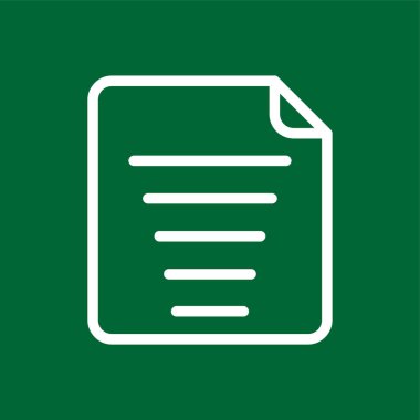 Note icon, vector illustration simple design