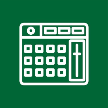 Launchpad simgesi, vektör illüstrasyonu basit tasarım