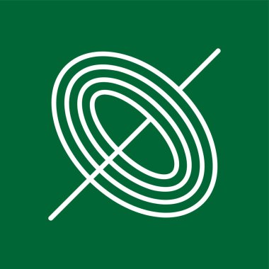 Kara Delik simgesi, vektör illüstrasyonu basit tasarım