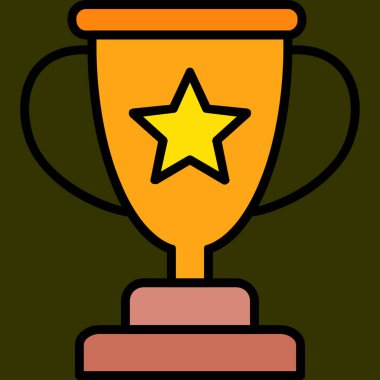 Award icon, vector illustration simple design