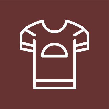 Tshirt simgesi, vektör illüstrasyonu basit tasarım