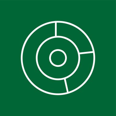 Donut Çizelgesi simgesi, vektör illüstrasyonu basit tasarım