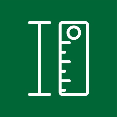 Ruler icon, vector illustration simple design