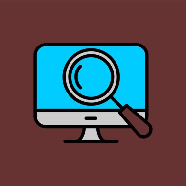 Search icon, vector illustration simple design