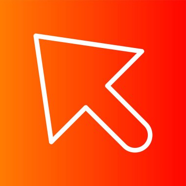 Fare İmleci simgesi, vektör illüstrasyonu basit tasarım