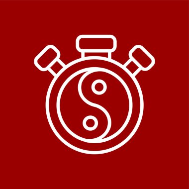 Rahatlama simgesi, vektör illüstrasyonu basit tasarım