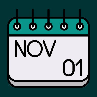 Kasım simgesi, vektör illüstrasyonu basit tasarım