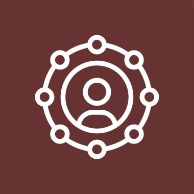 Bağlı Pazarlama simgesi, vektör illüstrasyonu basit tasarım