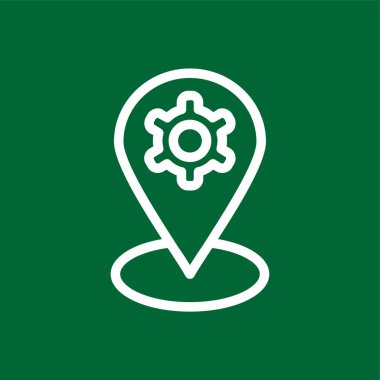 Yer imi simgesi, vektör illüstrasyonu basit tasarım