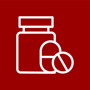 tıp simgesi, vektör illüstrasyonu basit tasarım