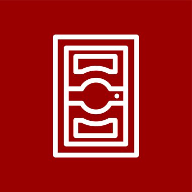 kapı simgesi, vektör illüstrasyonu basit tasarım