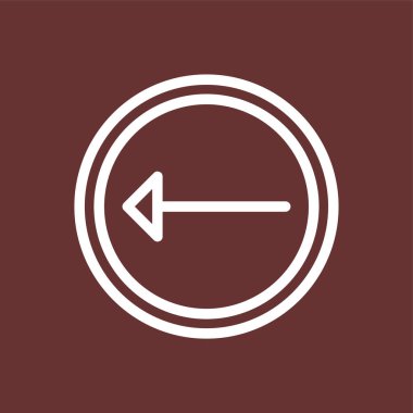 Sol simge, vektör illüstrasyonu basit tasarım