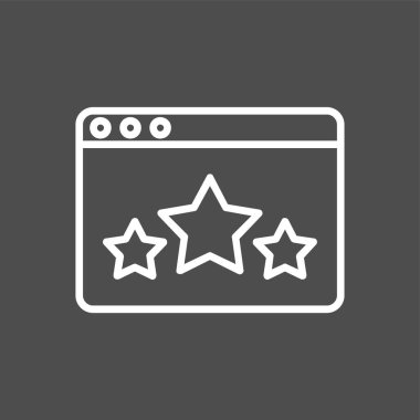 derecelendirme simgesi, vektör illüstrasyonu basit tasarım