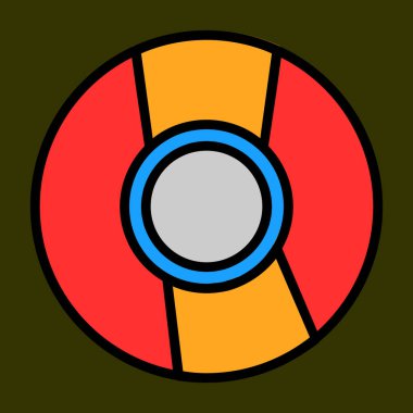 CD simgesi, vektör illüstrasyonu basit tasarım