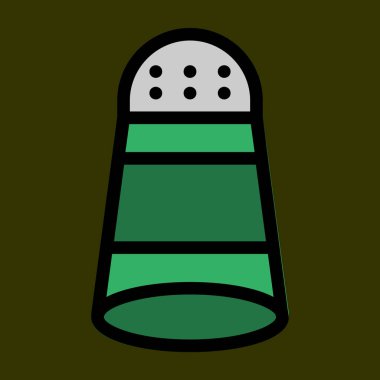 Tuzlu simge, vektör illüstrasyonu basit tasarım