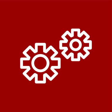 ayarlar simgesi, vektör illüstrasyonu basit tasarım