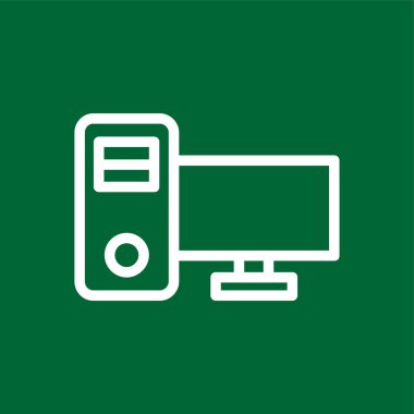 bilgisayar simgesi, vektör illüstrasyonu basit tasarım