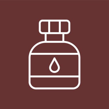 Kantin simgesi, vektör illüstrasyonu basit tasarım