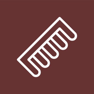 tarak simgesi, vektör illüstrasyonu basit tasarım