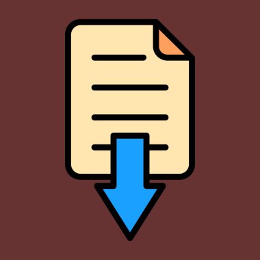 Simge indir, vektör illüstrasyonu basit tasarım