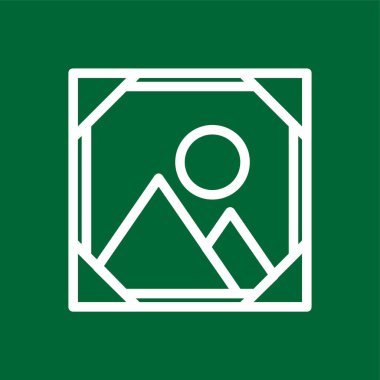 Çerçeve simgesi, vektör illüstrasyonu basit tasarım