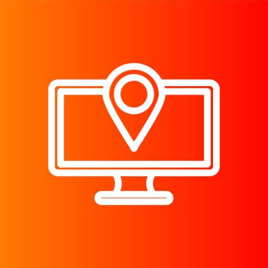 Konum İşaretleyici simgesi, vektör illüstrasyonu basit tasarım