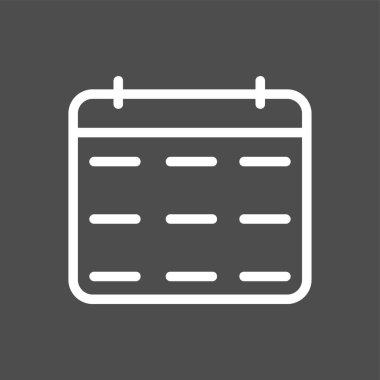 Takvim simgesi, vektör illüstrasyonu basit tasarım