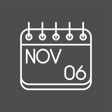 Kasım simgesi, vektör illüstrasyonu basit tasarım