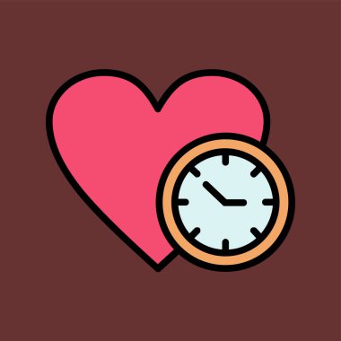 aşk simgesi, vektör illüstrasyonu basit tasarım