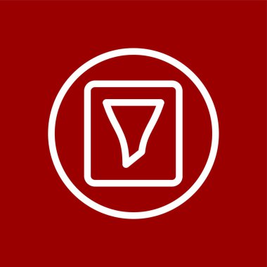 filtre simgesi, vektör illüstrasyonu basit tasarım