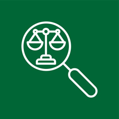 Büyüteç simgesi, vektör illüstrasyonu basit tasarım