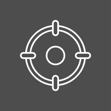 Goal icon, vector illustration simple design