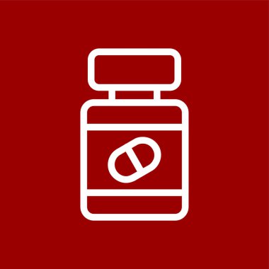 tıp simgesi, vektör illüstrasyonu basit tasarım