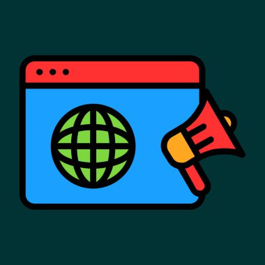 Simge ve vektör illüstrasyonunu tanıt basit tasarım