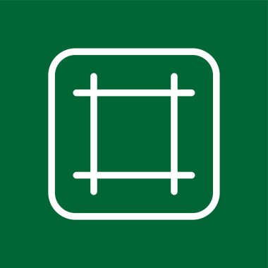 Izgara Simgesi, vektör illüstrasyonu basit tasarım