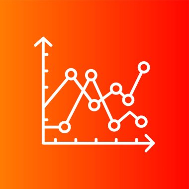 Alan çizelgesi simgesi, vektör illüstrasyonu basit tasarım